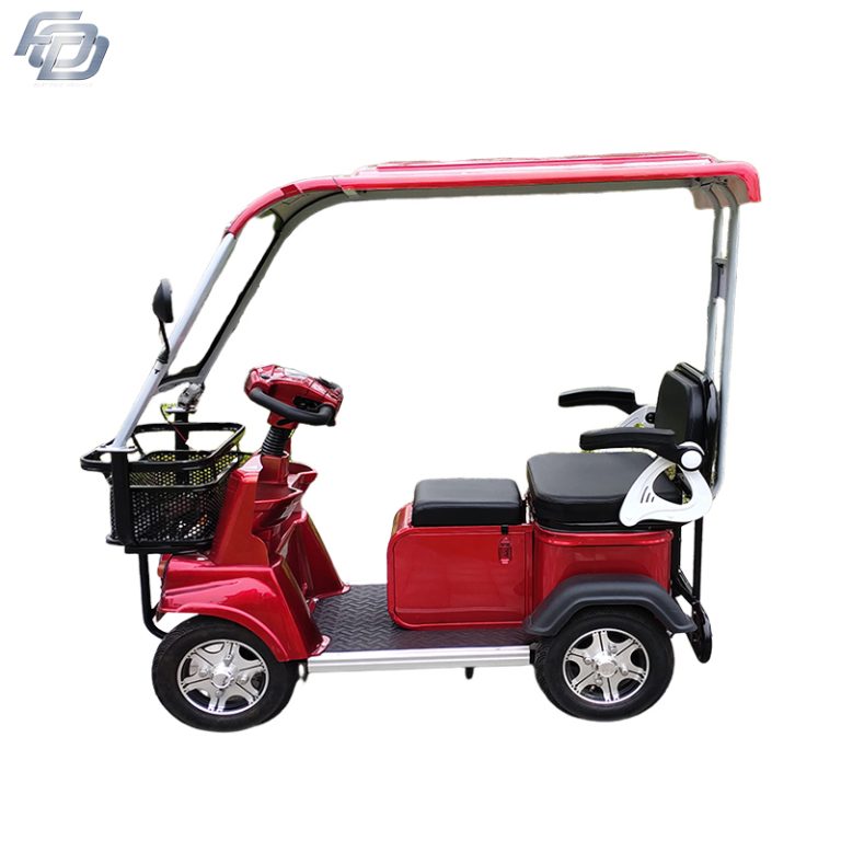 High Quality 1200W 60V Electric Golf Cart 4 Wheel Electric mobility scooter With Roof